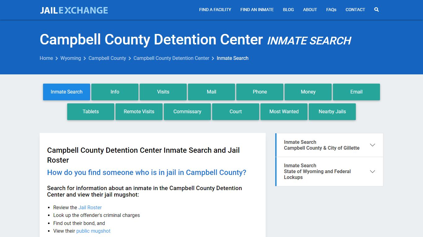 Campbell County Detention Center Inmate Search - Jail Exchange